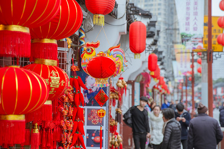 灯笼饰品中国春节传统工艺品装饰背景