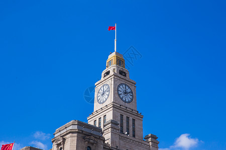 国外线条建筑上海建筑国外设计外滩钟楼背景