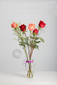 情人节一瓶玫瑰花背景图片