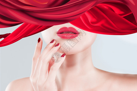 护肤模特美妆护肤海报背景设计图片