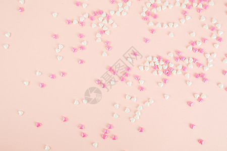 爱心水晶按钮520粉色甜蜜新婚背景
