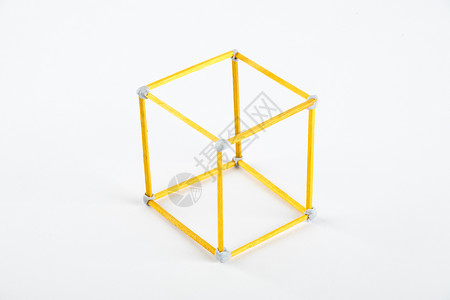黄色立体几何图片
