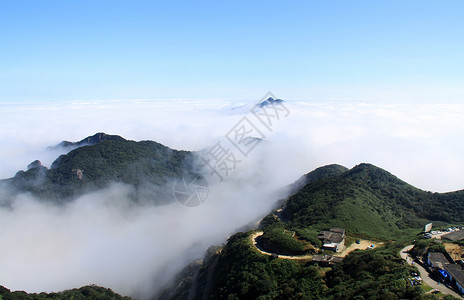 骑行广东第一峰高清图片