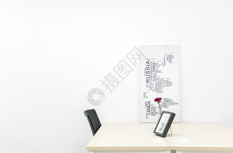 简洁明亮互联网创业办公室简洁桌面设计图片