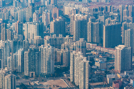 上海城市夜景俯拍背景图片