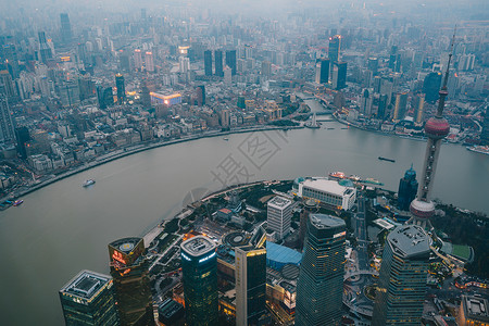 上海城市夜景俯拍图片