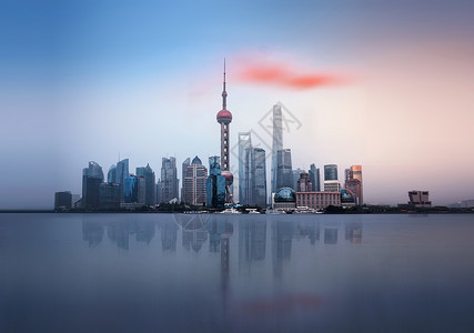 空中之城美丽上海背景
