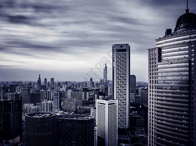 高楼大厦黑白南京city背景