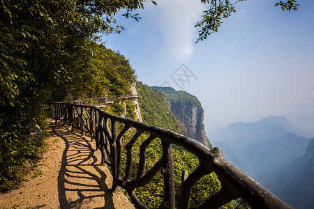 张家界天门山背景图片