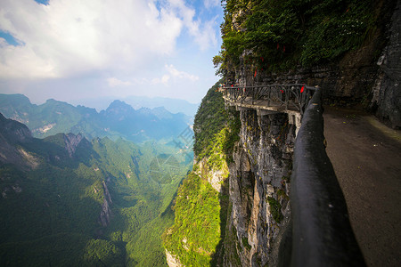 张家界索道张家界天门山背景