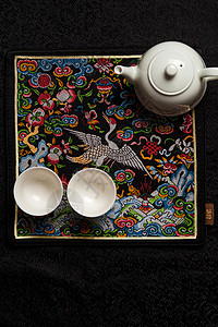 礼仪与美素材茶具与茶壶背景