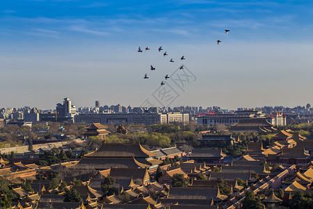 南边京城的故宫高清图片