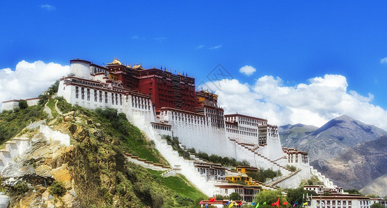 梦幻布达拉西藏圣地高清图片素材