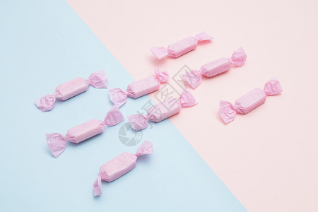 粉色糖果分割线小清新糖果背景
