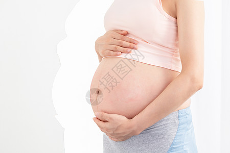 怀孕孕妇肚贴素材高清图片