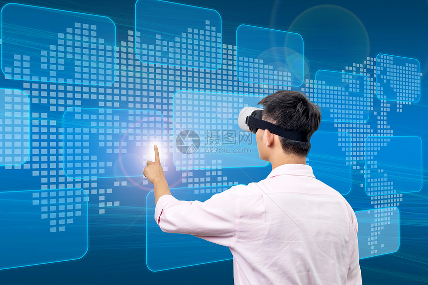 科技感VR虚拟现实图片