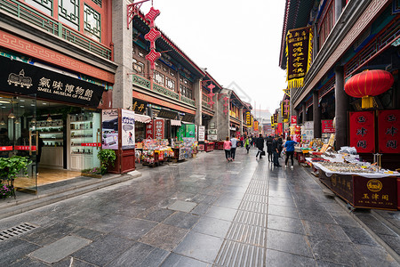 古文化街景色背景图片