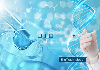 医学实验基因研究注射器图片