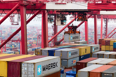 港口物流运输集装箱运输高清图片素材