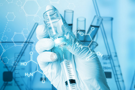 实验吸管科学实验 分子研究设计图片