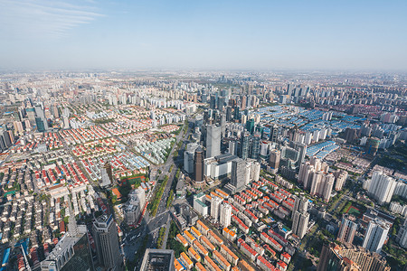 俯视城市风景高清图片