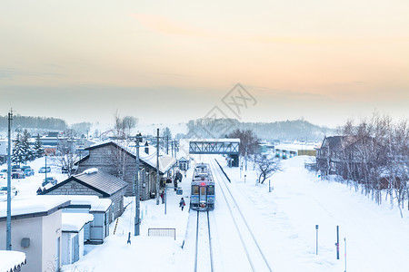 死海夕阳雪景日本雪景背景