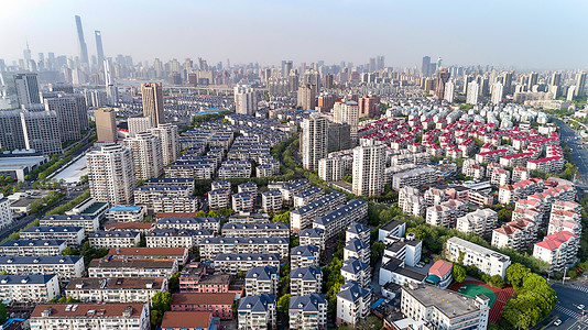 航拍上海城市建筑高清图片