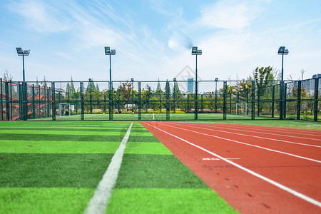 体育学校幼儿园的跑道背景