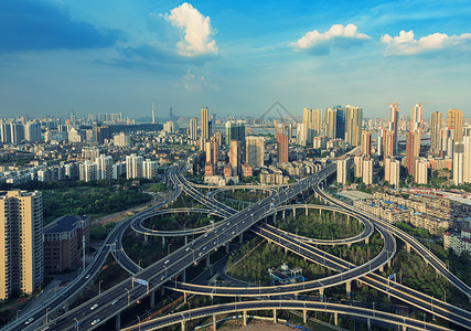 城市发展建设交通立交桥背景图片
