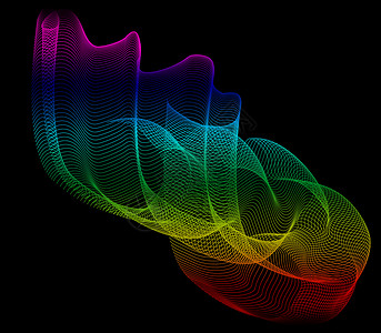 彩色旋转的线条图片