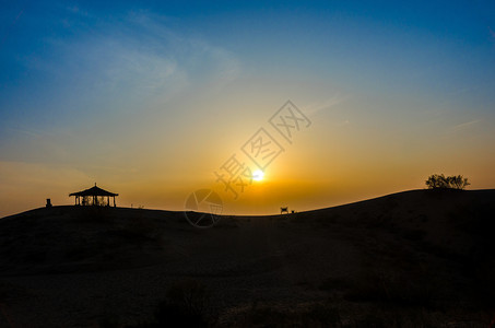 宁夏银川沙漠风光高清图片