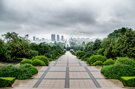 合肥大蜀山雷雨过后背景