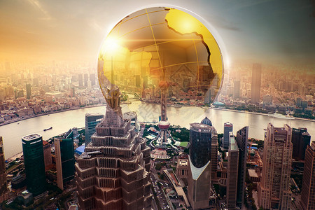 上海黄浦江金融城市设计图片