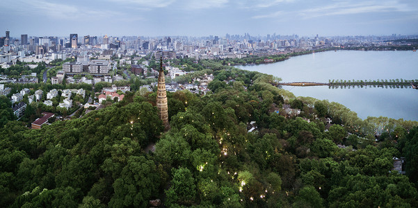 西湖十景 宝石流霞图片素材