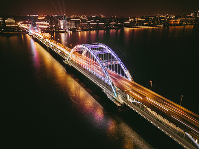 城市桥梁夜景图片素材