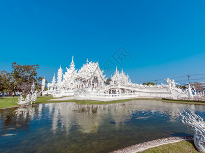 泰国清迈的寺庙背景图片