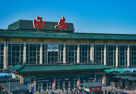 西安火车站背景图片