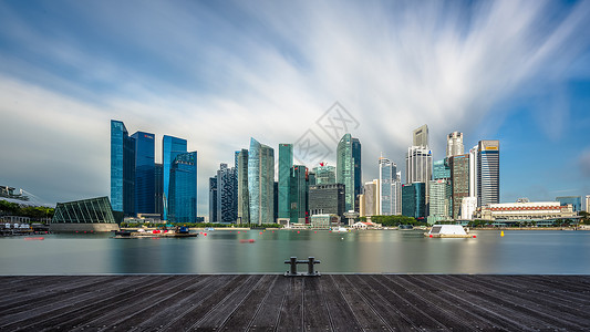 新加坡滨海湾滨海湾背景