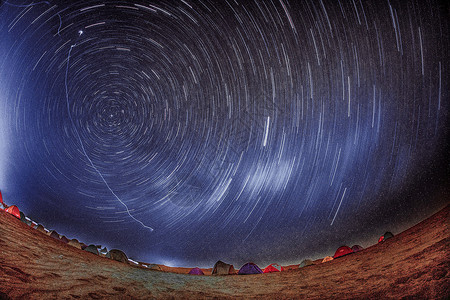 星空吐鲁番风景高清图片