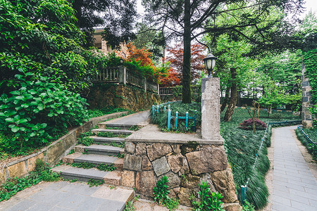 绿色饭店莫干山风景区景点背景