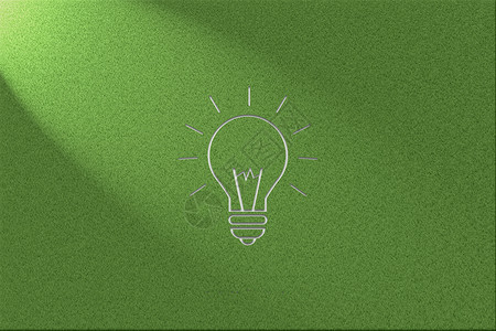 灯泡绿草绿色环保草地背景设计图片