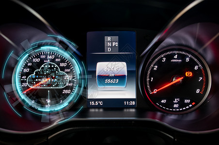 月度消费控制表科技汽车设计图片