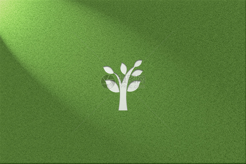 绿色环保健康草地背景树图片