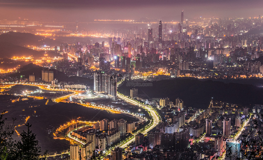 深圳鹏城夜景图片