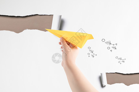 纸飞机孩子梦想的飞机设计图片