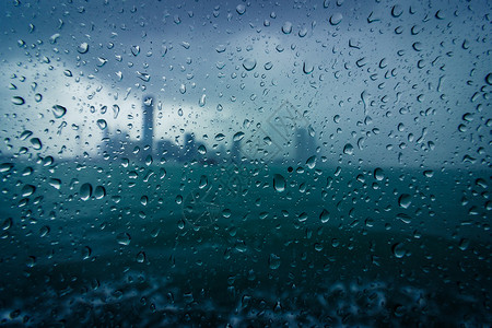 窗外的雨滴玻璃雨滴背景