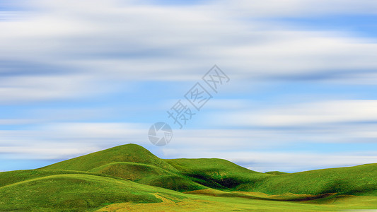 简洁线条边框山丘背景