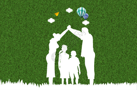 生活想象一家人的绿色生活设计图片