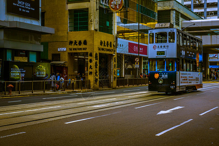 香港中环街道高清图片素材