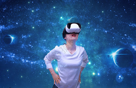 VR飞行VR星空体验设计图片